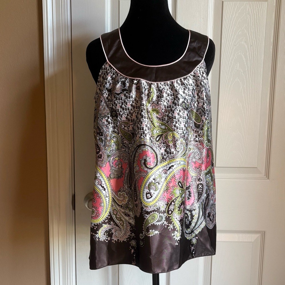 BYER CALIFORNIA Vintage Y2K Paisley Top